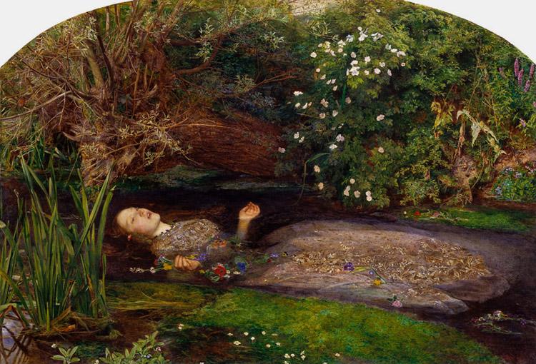 Sir John Everett Millais Ophelia (mk09) Sweden oil painting art